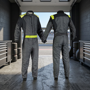 Combinaison de course personnalisée de haute qualité, logo brodé, imperméable, respirante, coupe-vent, anti-UV, performance premium, karting - Product Image 1