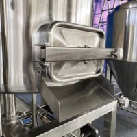Prix d'usine Chaudière de brassage électrique 150L à trois cuves avec cuve de mouture et cuve de brassage à tourbillon pour brassage domestique