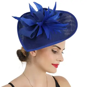 Оптовая продажа, новая стильная Очаровательная шляпа sinamay, элегантная Банкетная женская модная шляпа и шляпы sinamay