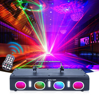 Nouvelle mini lampe de scène disco laser, étanche IP65, avec commande vocale et télécommande, pour ambiance de fête dansante