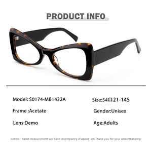 แว่นตากรอบหนาสำหรับผู้ชายกรอบแว่นตาแฟชั่นแบบกำหนดเองได้ - Product Image 5