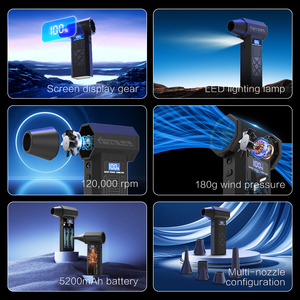 Peniup Udara Listrik 3 Kecepatan 130000RPM Mini Jet <span class=keywords><strong>Turbo</strong></span> Udara Terkompresi Kipas <span class=keywords><strong>Turbo</strong></span> Jet Isi Ulang - Product Image 4