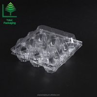 Boîte en plastique transparente jetable à prix avantageux, extra-jumbo, 9 cavités, qualité alimentaire PET, emballage blister pour le transport des œufs