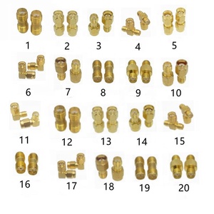 Plated Male Jack Crimp Connector Adapter Gold for RG58 Cable Brass ROHS Jack Female Socket Female Gas Meter Connector - Product Image 3