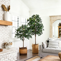 Plante artificielle en pot de banian, plantes décoratives artificielles, ficus de 180 cm, plantes d'intérieur, décorations pour la maison