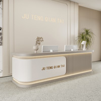 Bureau d'accueil moderne pour salon de beauté, entreprise, hôtel et magasin de vêtements - Mobilier commercial multifonctionnel personnalisable