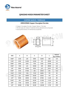 HIDEA Ferrules en cuivre anti-rouille ovales pour câbles duplex, raccords à sertir pour usage industriel, <span class=keywords><strong>automobile</strong></span> et maritime - Product Image 2