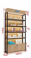 Étagères de supermarché, présentoirs pour animaleries, rayonnages de stockage pour snacks, présentoirs pour papeterie, vitrines d'échantillons de cosmétiques