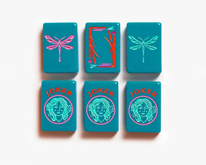 Customized New Modern Luxury Design Printing of Carmine Blue American Mahjong Tiles for Chess and Card <b>Entertainment</b> - Product Image 3