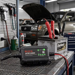 Chargeur de batterie intelligent 6V 12V <span class=keywords><strong>2A</strong></span> pour voiture - Chargeur en gros pour batteries au plomb et lithium-ion - Product Image 1