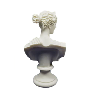 Statue d'art en albâtre de la déesse de la chasse de la Grèce antique, buste élégant - Product Image 5