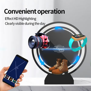 Offre Spéciale 360 degrés tournant Table type 3d hologramme ventilateur affichage avec couvercle application mobile contrôle 3d holographique ventilateur hologramme Portab - Product Image 4