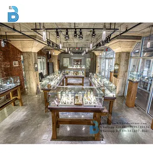 Boutique High End Luxury Jewellery Display Cabinet Furniture For Jewellery Shop Interior Design