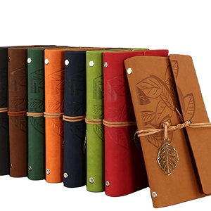 Carnet <span class=keywords><strong>de</strong></span> <span class=keywords><strong>voyage</strong></span> A6 à feuilles mobiles, reliure vintage pour voyageurs, carnet vierge en similicuir, journal cadeau - Product Image 1