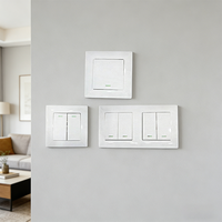 Interrupteur mural électrique FullSeason de haute qualité, type 86, 250V 10A, en PC blanc, panneau de prise encastré WiFi pour interrupteurs