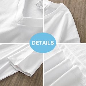 Áo thun nữ cotton trơn cổ V mùa hè thiết kế gợi cảm, thoáng mát, dáng rộng, <span class=keywords><strong>size</strong></span> 4XL 5XL, chất liệu đã qua xử lý, bán chạy nhất năm <span class=keywords><strong>2025</strong></span> - Product Image 4