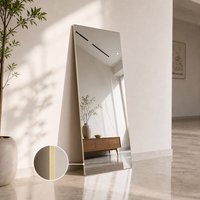 Vente flash : Panneaux muraux en miroir WPC, feuilles de miroir haute brillance, revêtement mural en miroir imperméable pour hall d'hôtel, escalier