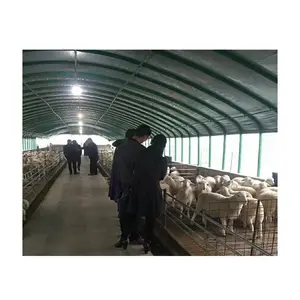 Prefab PVC Goat Shelter Steel Fabrication Sheep And Goat Farm Shed Building Design