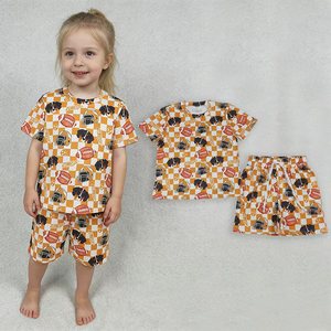 Nouvelle Collection – Tenues Décontractées d'Été pour Filles, Motif Écossais Orange Tennessee, Vêtements de Fête, Prix d'Usine, Vente en Gros - Product Image 1