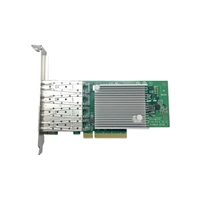 HengzhengTC HZ10X710F4 4-Port 10G SFP+ Ethernet Network Adapter Intel XL710 PCIe3.0 X8 Server NIC.