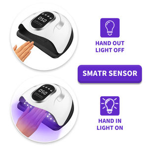 Lampe UV Sun <span class=keywords><strong>X10max</strong></span> portable pour ongles, lampe à ongles avec poignée, lumière de durcissement du vernis à ongles en gel, 280W, 66 LED, haute puissance, usage professionnel en salon - Product Image 5