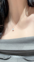 Collar con Colgante de Plata 925 en Forma de Corazón con Moissanita y Circonita, Precio de Fábrica Directo del Fabricante, Accesorio de Moda