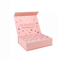 Bijoux Egant personnalisés bonbons bonbons calendrier de l'avent emballage de luxe mat stratification carton boîte-cadeau pour cosmétiques cadeaux