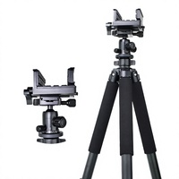Trépied tactique extérieur en alliage d'aluminium 340, neuf, 1,7 mètre de haut, support de tir et de chasse, télescopique à trois sections, unisexe, 6