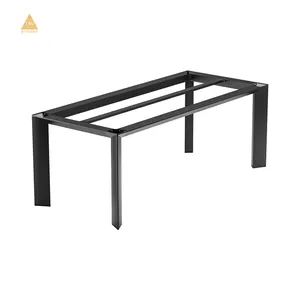 맞춤형 사각형 과감한 금속 테이블 다리 식사 테이블 금속 프레임 테이블 다리