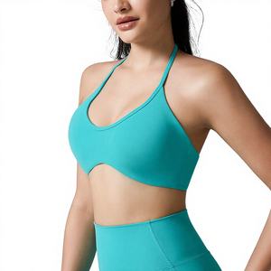 Sujetador deportivo sin espalda para mujer, transpirable, <span class=keywords><strong>de</strong></span> alta sujeción, elástico en cuatro direcciones, ideal para <span class=keywords><strong>yoga</strong></span> y ropa deportiva, venta al por mayor - Product Image 1