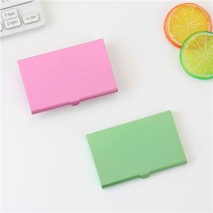 Porte-cartes de visite en métal personnalisé, étui portable en aluminium pour cartes bancaires et de crédit - Product Image 2