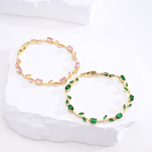 Gioielli Elfic all'Ingrosso, Nuovo Arrivo <span class=keywords><strong>Bracciale</strong></span> a Forma di Tulipano e Rosa, Placcato Oro, Gioiello Delicato, Regalo <span class=keywords><strong>per</strong></span> la <span class=keywords><strong>Festa</strong></span> <span class=keywords><strong>della</strong></span> <span class=keywords><strong>Mamma</strong></span> - Product Image 4