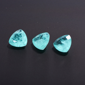Nuovo arrivo triangolo forma di fusione pietre <span class=keywords><strong>Paraiba</strong></span> sciolto colore blu pietre di vetro <span class=keywords><strong>Paraiba</strong></span> per gioielli - Product Image 4