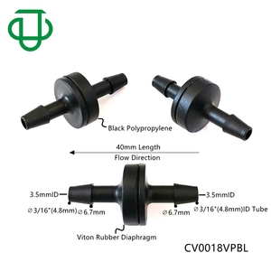 PVDF/FKM 1/4 "6,4 мм шланг с зазубриной для остановки обратного потока диафрагмы низкого давления проверка одностороннего обратного клапана - Product Image 3