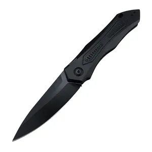 Cuchillo de bolsillo plegable con mango de aluminio anodizado 7800, cuchillo táctico de autodefensa EDC para acampar