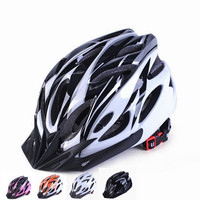 Casque de vélo tout-terrain et de route rouge et blanc pour adultes unisexes, certifié CE CPSC, boucle à dégagement rapide, 16-20 aérations