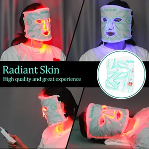 Máscara facial popular de silicone para uso médico, máscara facial com luz LED para remoção de sardas, tratamento de cuidados com a pele, terapia de LED