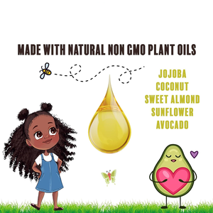 Nouveaux produits naturels doux et biologiques pour les cheveux des enfants et des bébés, sérum huile pour cheveux crépus nourrissant et hydratant extra fort pour enfants - Product Image 4