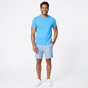 T-shirts en coton 100% de haute qualité personnalisés OEM pour hommes, décontractés, vierges, avec broderie de logo, impression couleur unie, collection 2026 - Product Image 1