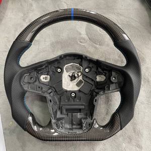 Volant de voiture en fibre de carbone personnalisé YLD pour Toyota Camry Corolla E210 (2019-2022), fond plat - Product Image 3