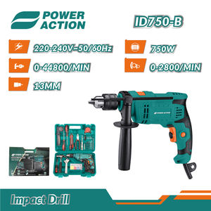 Power <span class=keywords><strong>Action</strong></span> Factory <span class=keywords><strong>Prix</strong></span> de gros 750W Ensemble d'outils de perceuse à percussion électrique - Product Image 2