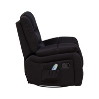 Fauteuil inclinable électrique à gravité zéro avec fonction pivotante, chaise de salon VIP à roulettes, fauteuil simple rembourré vibrant