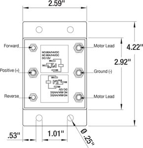 โมดูลรีเลย์เดินหน้าและถอยหลัง 12V รุ่น 5541100 24452 สำหรับมอเตอร์รอกผ้าใบคลุมรถ ตัดแต่งกิ่งไม้ รถไถหิมะ และลิฟต์ ใช้แทน ATP0110 K10746M CH24452 - Product Image 5