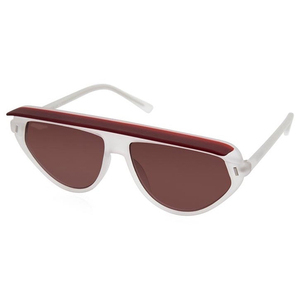 Gafas de sol de estilo Vintage para mujer, anteojos de sol femeninos de media montura pequeña, con Luna y doble color, de acetato - Product Image 3