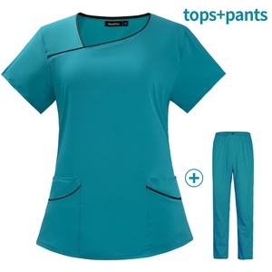 Accessoires pour esthéticiennes de salon de beauté et personnel de soins dentaires/oraux, manches courtes, pantalon long, extensible, séchage rapide, polyester, unisexe - Product Image 5