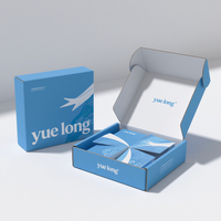 Boîtes d'expédition en carton ondulé de luxe personnalisées en gros, logo personnalisé, boîte pliante réutilisable en papier carton