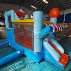 Mini bouncer commercial candyland inflatable <b>bounce</b> house with a slide and <b>ball</b> pits - Product Image 3