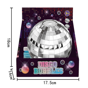 Machine à bulles disco en plastique, boule argentée rotative automatique, jouet souffleur pour fêtes - Product Image 4