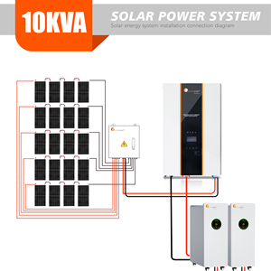 ระบบพลังงานแสงอาทิตย์ 10kva, เครื่องกำเนิดไฟฟ้า 220v, ระบบพลังงานแสงอาทิตย์คุณภาพสูง 10kva เครื่องกำเนิดไฟฟ้าพลังงานแสงอาทิตย์ 220v - Product Image 2