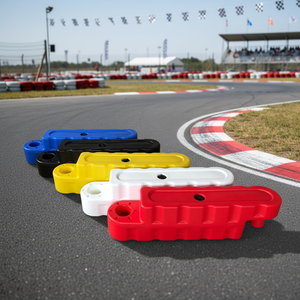 <span class=keywords><strong>Barrière</strong></span> <span class=keywords><strong>de</strong></span> sécurité routière en PE orange remplie d'eau avec système d'interverrouillage, qualité ingénierie, réfléchissante et protection IP10 - Product Image 1